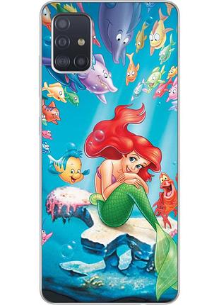 Чохол силіконовий для samsung a51 2020 galaxy a515 з картинкою русалонька