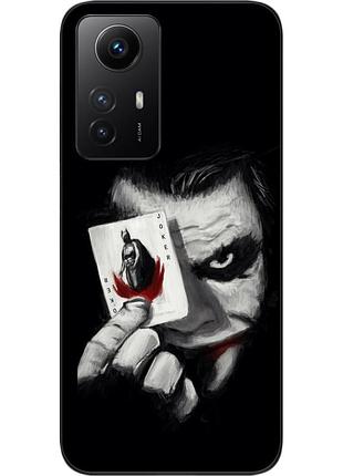 Силиконовый чехол для xiaomi redmi note 12s с картинкой джокер с картой
