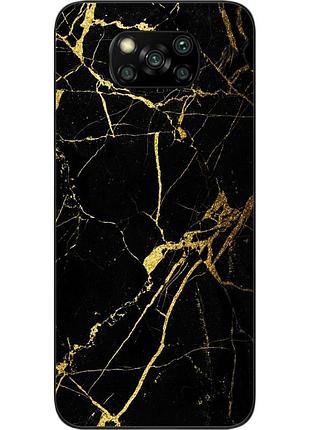 Силіконовий чохол бампер для xiaomi poco x3 з картинкою мармур