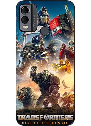 Силиконовый чехол epik для nokia c22 с картинкой трансформеры