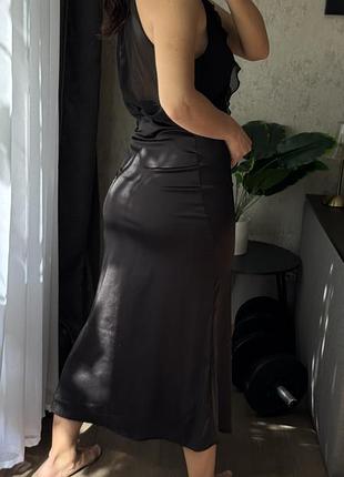 Атласна спідниця 🖤 3