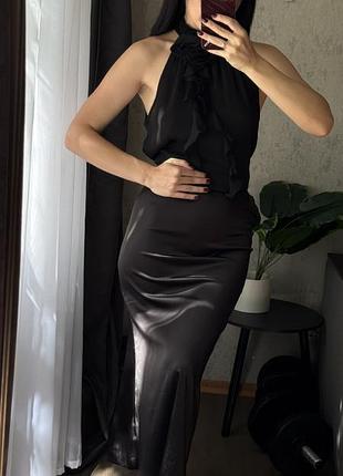 Атласна спідниця 🖤