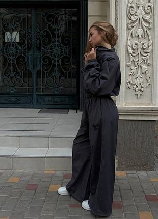 Стильный качественный костюм из матовой плащевки 7