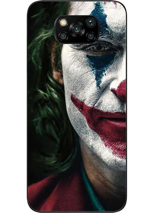 Силиконовый чехол для xiaomi poco x3 с картинкой джокер