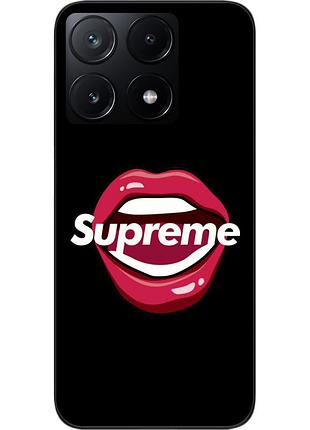 Силиконовый чехол epik для xiaomi poco x6 pro 5g с картинкой губы