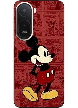 Чохол силіконовий epik для xiaomi poco c81 pro з зображенням міккі маус у стилі ретро-коміксів