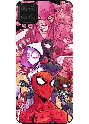 Силиконовый чехол epik для samsung m32 galaxy m325f с картинкой три паука