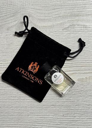 Парфуми atkinsons 24 old bond street мініатюра оригінал травел деревний парфум