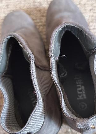 Ботинки челси от бренда krush (модель chelsea boots с эластичными вставками в рубчик) 7
