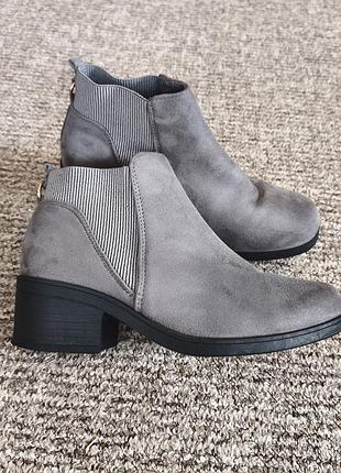 Ботинки челси от бренда krush (модель chelsea boots с эластичными вставками в рубчик) 2