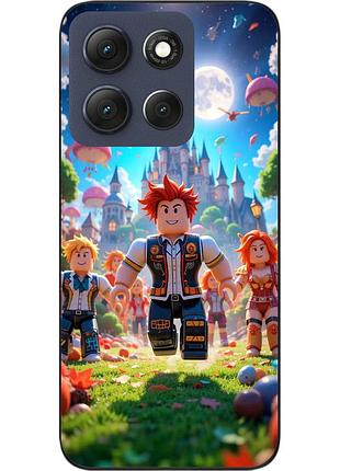 Чохол силіконовий epik для motorola moto g56 5g з малюнком roblox замок мрії