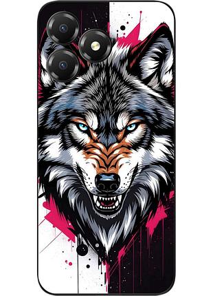 Чехол силиконовый epik для zte blade a36 с принтом дикий взгляд