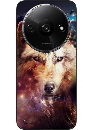 Силиконовый чехол epik для xiaomi redmi a3 с картинкой космический волк