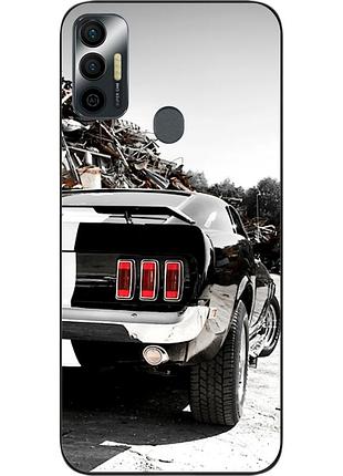 Чехол силиконовый для tecno spark 7 с картинкой машина