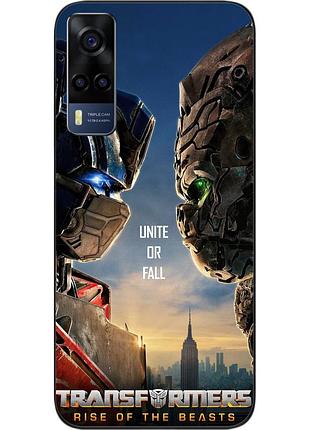 Силиконовый чехол epik для vivo y53s с картинкой трансформеры звероботы