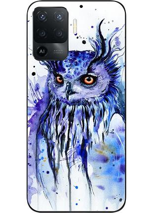 Силіконовий чохол epik для oppo a94 4g з картинкою сова акварель