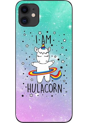 Силиконовый чехол для iphone 11 с картинкой единорог