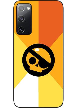 Чехол силиконовый epik для samsung galaxy s20 fe с картинкой бравл череп