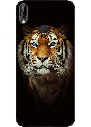 Силиконовый чехол для huawei p20 lite с картинкой тигр