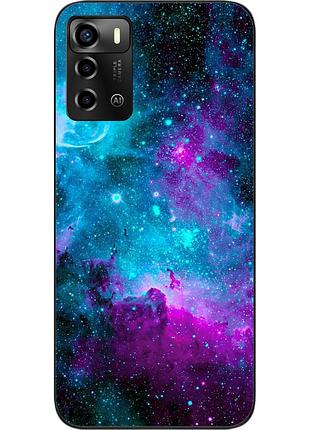 Чохол силіконовий для zte blade a72 з картинкою космос