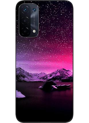 Силиконовый чехол бампер epik для oppo a54 5g с картинкой звезды