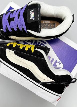 Vans knu skool potato m black white