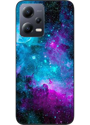 Чехол силиконовый для xiaomi redmi note 12 5g с картинкой космос