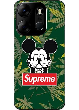 Оригинальный чехол для tecno spark go 2023 bf7 с картинкой микки supreme
