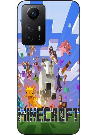 Оригинальный чехол для xiaomi redmi note 12s с картинкой майнкрафт