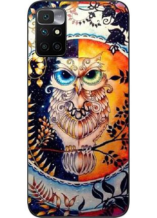 Оригінальний чохол для xiaomi redmi 10 з картинкою сова