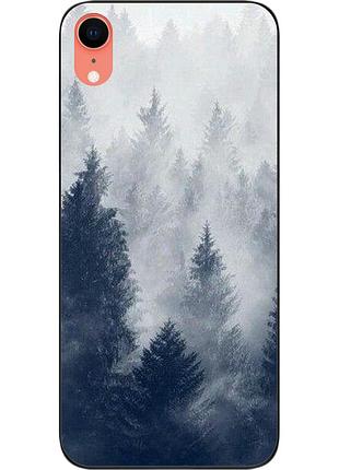 Силіконовий чохол бампер для iphone xr з картинкою ліс