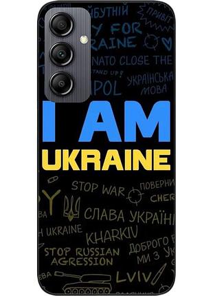 Силиконовый чехол для samsung galaxy a14 с картинкой украина надписи