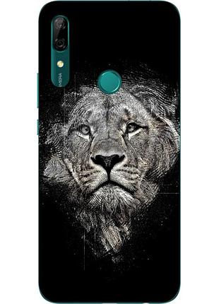 Силиконовый чехол для huawei p smart z с картинкой лев