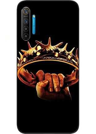 Силиконовый чехол с картинкой для realme xt корона