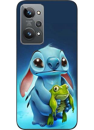 Силиконовый чехол бампер epik для realme gt2 с картинкой стич