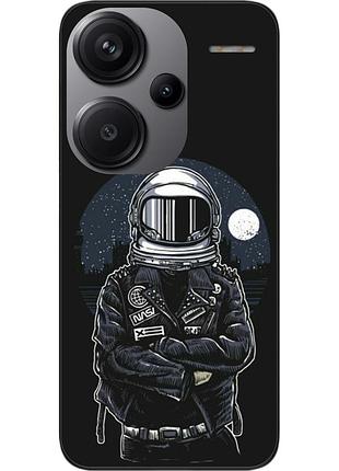 Силиконовый чехол бампер epik для xiaomi redmi note 13 pro plus 5g с картинкой космонавт и луна