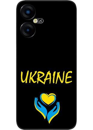 Силиконовый чехол epik для tecno pova neo 3 (lh6n) с картинкой руки украины