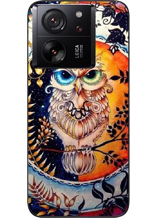 Силиконовый чехол epik для xiaomi 13t pro с картинкой сова