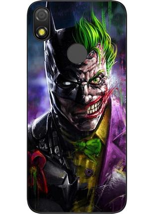 Силиконовый чехол для tecno pop 3 с картинкой two face