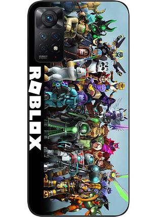Силиконовый чехол для xiaomi redmi note 11 pro с картинкой роблокс герои