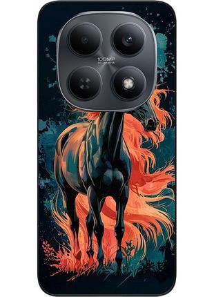Силиконовый чехол epik для xiaomi redmi note 15 4g / 5g с рисунком вихрь пламени