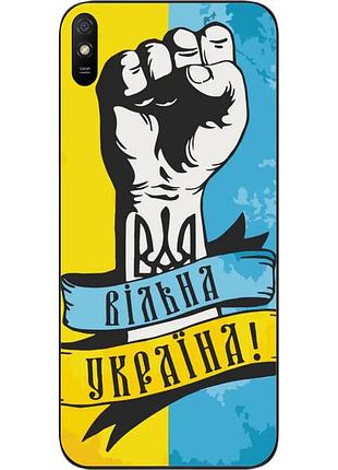 Силиконовый чехол epik для xiaomi redmi 9a с картинкой свободная украина