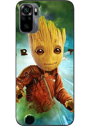 Силіконовий чохол epik для xiaomi redmi note 10 з картинкою марвел грут