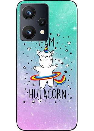 Силиконовый чехол epik для realme 9 4g с картинкой единорог