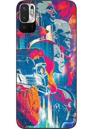 Силіконовий чохол epik для xiaomi redmi note 10 5g з картинкою стражі галактики арт