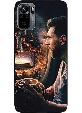 Силіконовий чохол бампер epik для xiaomi redmi note 10s з картинкою мессі