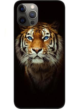 Силіконовий чохол для iphone 12 pro з картинкою тигр
