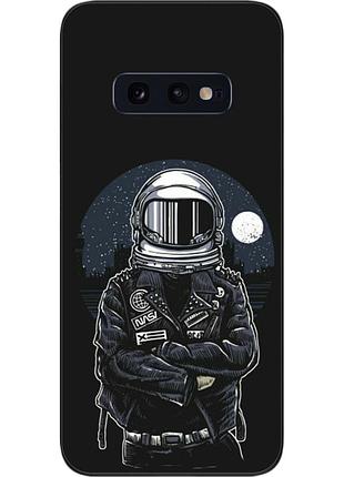 Силиконовый чехол для samsung s10e galaxy g970f с картинкой космонавт и луна