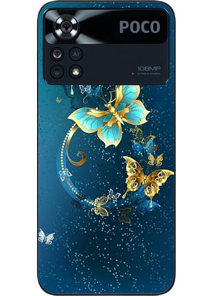Оригінальний чохол epik для xiaomi poco x4 pro 5g з картинкою метелики