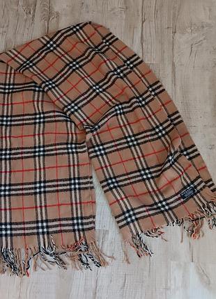 Винтажный большой шарф палантин burberry